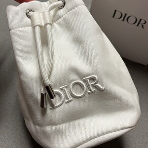 Dior drawstring makeup pouch